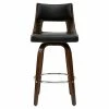 Tabouret De Bar Vintage Pivotant Noir Et Bois Foncé GARBO -Boutique Miliboo tabouret de bar vintage pivotant noir et bois fonce garbo 46768 5d68f9db33e9a 1200 675