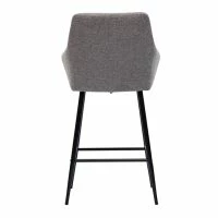 Tabourets De Bar Avec Sièges Matelassés En Tissu Effet Velours Texturé Gris Et Métal Noir H65 Cm (lot De 2) MONTERO -Boutique Miliboo tabourets de bar avec sieges matelasses en tissu effet velours texture gris et metal noir h65 cm lot de 2 montero 52274 637379b78d302 1200 675