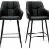 Tabourets De Bar Avec Sièges Matelassés Noirs Et Métal Noir H65 Cm (lot De 2) MONTERO 1 Tabourets De Bar Avec Sièges Matelassés Noirs Et Métal Noir H65 Cm (lot De 2) MONTERO -Boutique Miliboo tabourets de bar avec sieges matelasses noirs et metal noir h65 cm lot de 2 montero 52272 637373e79ac96 1200 675