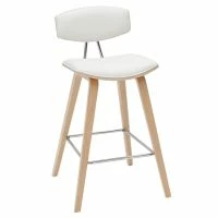 Tabourets De Bar Design Blanc Et Bois Clair H69 Cm (lot De 2) VASCO -Boutique Miliboo tabourets de bar design blanc et bois clair h69 cm lot de 2 vasco 49301 60ed645888420 1200 675