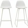 Tabourets De Bar Design Blancs Pieds Métal 65 Cm (lot De 2) FRANZ -Boutique Miliboo tabourets de bar design blancs pieds metal 65 cm lot de 2 franz 47161 5de8dcab34fc1 1200 675