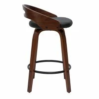 Tabourets De Bar Design Bois Foncé Et Polyuréthane Noir 65cm (lot De 2) MANO -Boutique Miliboo tabourets de bar design bois fonce et polyurethane noir 65cm lot de 2 mano 51185 624eb413c0a92 1200 675