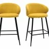 Tabourets De Bar Design En Tissu Effet Velours Jaune Moutarde Et Métal Noir (lot De 2) ROSALIE 1 Tabourets De Bar Design En Tissu Effet Velours Jaune Moutarde Et Métal Noir (lot De 2) ROSALIE -Boutique Miliboo tabourets de bar design en tissu effet velours jaune moutarde et metal noir lot de 2 rosalie 52672 63ff52e3a55aa 1200 675