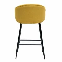 Tabourets De Bar Design En Tissu Effet Velours Jaune Moutarde Et Métal Noir (lot De 2) ROSALIE -Boutique Miliboo tabourets de bar design en tissu effet velours jaune moutarde et metal noir lot de 2 rosalie 52672 63ff52ef691af 1200 675