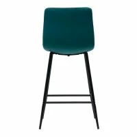 Tabourets De Bar Design En Velours Bleu Pétrole H65 Cm (lot De 2) MAXWELL -Boutique Miliboo tabourets de bar design en velours bleu petrole h65 cm lot de 2 maxwell 52278 62dea57647ea7 1200 675