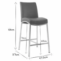 Tabourets De Bar Design Gris Clair H70 Cm (lot De 2) OLLY -Boutique Miliboo tabourets de bar design gris clair h70 cm lot de 2 olly 41913 607e7a207192d 1200 675