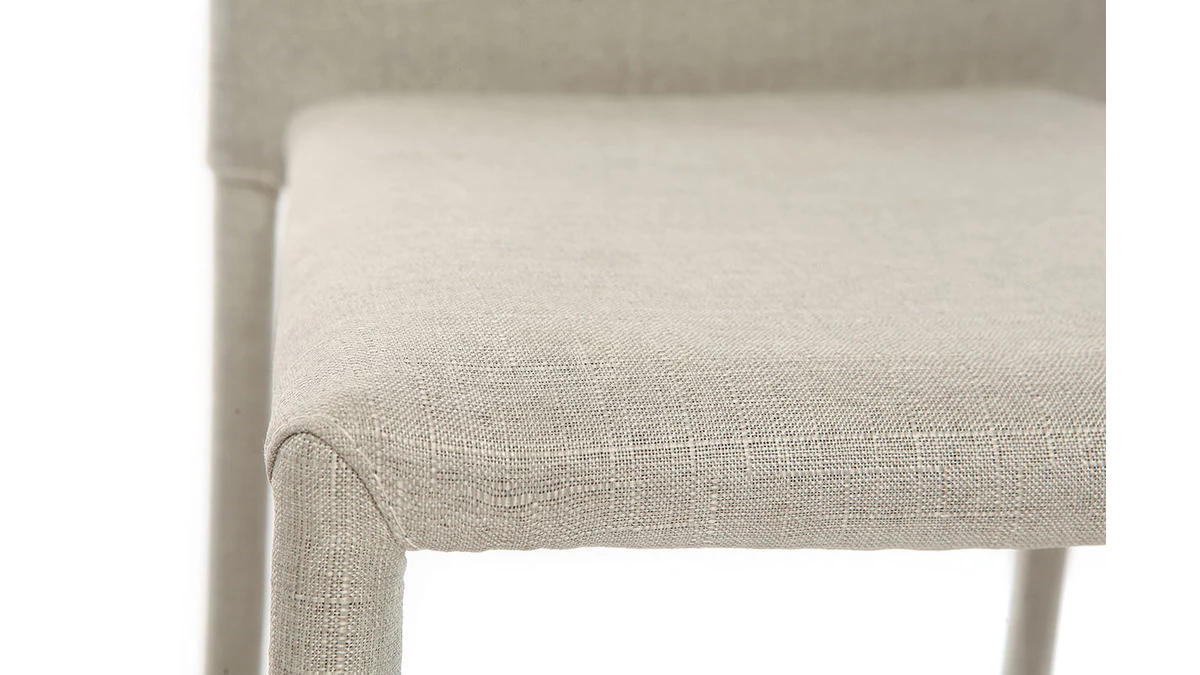 Tabourets De Bar Design Gris Clair (lot De 2) TALOS 8 Tabourets De Bar Design Gris Clair (lot De 2) TALOS – Image 6