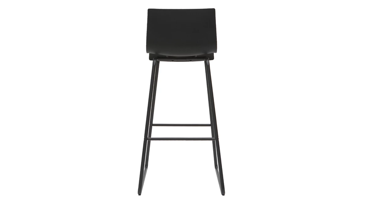Tabourets De Bar Design Noir 76 Cm (lot De 2) ONA 7 Tabourets De Bar Design Noir 76 Cm (lot De 2) ONA – Image 5