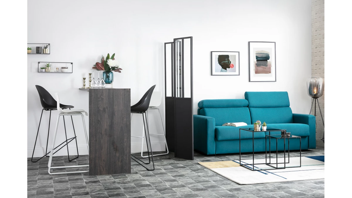 Tabourets De Bar Design Noir 76 Cm (lot De 2) ONA 9 Tabourets De Bar Design Noir 76 Cm (lot De 2) ONA – Image 7