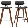 Tabourets De Bar Design Noir Et Bois Foncé H69 Cm (lot De 2) VASCO -Boutique Miliboo tabourets de bar design noir et bois fonce h69 cm lot de 2 vasco 49302 60edac84f0f1d 1200 675