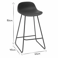 Tabourets De Bar Design Noirs H65 Cm (lot De 2) ELLA -Boutique Miliboo tabourets de bar design noirs h65 cm lot de 2 ella 49623 61796c6b15a71 1200 675