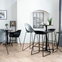 Tabourets De Bar Design Noirs H75 Cm (lot De 2) PEBBLE -Boutique Miliboo tabourets de bar design noirs h75 cm lot de 2 pebble 45307 5e7242913e0d8 1200 675