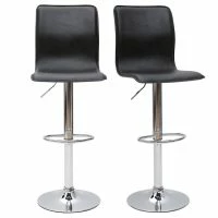 Tabourets De Bar Design Noirs (lot De 2) SURF ALTO