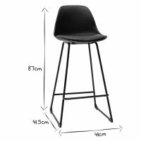 Tabourets De Bar Design Noirs Pieds Métal 65 Cm (lot De 2) FRANZ -Boutique Miliboo tabourets de bar design noirs pieds metal 65 cm lot de 2 franz 47160 601285423744e 1200 675