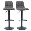 Tabourets De Bar Design Réglables Gris (lot De 2) ESCAPE -Boutique Miliboo tabourets de bar design reglables gris lot de 2 escape 50399 61a0ec7185393 1200 675