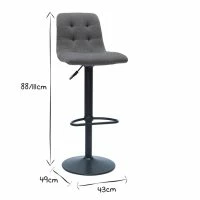 Tabourets De Bar Design Réglables Gris (lot De 2) ESCAPE -Boutique Miliboo tabourets de bar design reglables gris lot de 2 escape 50399 61c4353c72aa7 1200 675