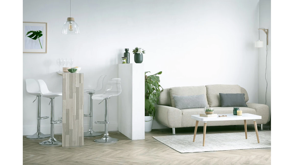 Tabourets De Bar Design Réglables Transparents (lot De 2) GALILEO 9 Tabourets De Bar Design Réglables Transparents (lot De 2) GALILEO – Image 7