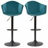 Tabourets De Bar Design Réglables Velours Bleu Pétrole (lot De 2) TAYA 1 Tabourets De Bar Design Réglables Velours Bleu Pétrole (lot De 2) TAYA -Boutique Miliboo tabourets de bar design reglables velours bleu petrole lot de 2 taya 48904 6040b17c80942 1200 675