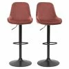 Tabourets De Bar Design Réglables Velours Rouge Tomette (lot De 2) HOLO -Boutique Miliboo tabourets de bar design reglables velours rouge tomette lot de 2 holo 51852 62b96f8ecdc6d 1200 675