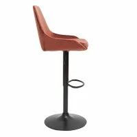 Tabourets De Bar Design Réglables Velours Rouge Tomette (lot De 2) HOLO -Boutique Miliboo tabourets de bar design reglables velours rouge tomette lot de 2 holo 51852 62b9702058892 1200 675