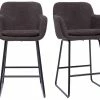 Tabourets De Bar Effet Velours Gris Foncé H65 Cm (lot De 2) AMIKA 1 Tabourets De Bar Effet Velours Gris Foncé H65 Cm (lot De 2) AMIKA -Boutique Miliboo tabourets de bar effet velours gris fonce h65 cm lot de 2 amika 50519 61d6fc42a8c29 1200 675