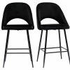 Tabourets De Bar En Velours Noir Et Métal H65 Cm (lot De 2) COSETTE 2 Tabourets De Bar En Velours Noir Et Métal H65 Cm (lot De 2) COSETTE -Boutique Miliboo tabourets de bar en velours noir et metal h65 cm lot de 2 cosette 52417 633162afaaba8 1200 675