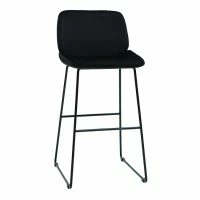 Tabourets De Bar Fixes En Tissu Velours Noir Pieds Métal Noir H65 (lot De 2) KAOLY -Boutique Miliboo tabourets de bar fixes en tissu velours noir pieds metal noir h65 lot de 2 kaoly 51945 62d57a8cdf2f3 1200 675