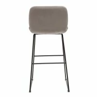 Tabourets De Bar Fixes En Tissu Velours Taupe Pieds Métal Noir H65 (lot De 2) KAOLY -Boutique Miliboo tabourets de bar fixes en tissu velours taupe pieds metal noir h65 lot de 2 kaoly 51944 63bfdbe120ea7 1200 675