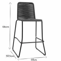 Tabourets De Bar Intérieur/exterieur Cordage Gris 72 Cm (lot De 2) YORGO 16 Tabourets De Bar Intérieur/exterieur Cordage Gris 72 Cm (lot De 2) YORGO -Boutique Miliboo tabourets de bar interieur exterieur cordage gris 72 cm lot de 2 yorgo 47672 5f10264035e24 1200 675