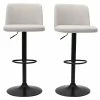 Tabourets De Bar Réglables En Tissu Effet Velours Texturé Beige Et Métal Noir (lot De 2) MONTI -Boutique Miliboo tabourets de bar reglables en tissu effet velours texture beige et metal noir lot de 2 monti 51873 62beb5669c80e 1200 675