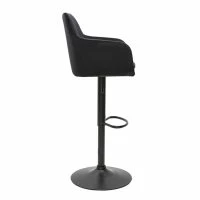 Tabourets De Bar Réglables En Velours Noir Et Métal (lot De 2) AMIKA -Boutique Miliboo tabourets de bar reglables en velours noir et metal lot de 2 amika 52687 631898f891fd3 1200 675