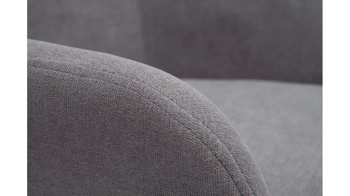 Tabourets De Bar Réglables Tissu Effet Velours Gris Et Métal (lot De 2) AMIKA 8 Tabourets De Bar Réglables Tissu Effet Velours Gris Et Métal (lot De 2) AMIKA – Image 6