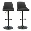 Tabourets De Bar Réglables Tissu Gris Foncé Et Métal Noir (lot De 2) HASTA -Boutique Miliboo tabourets de bar reglables tissu gris fonce et metal noir lot de 2 hasta 51188 626107f9b713a 1200 675