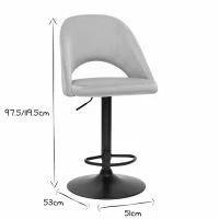 Tabourets De Bar Relevables En Velours Taupe Et Métal Noir (lot De 2) COSETTE -Boutique Miliboo tabourets de bar relevables en velours taupe et metal noir lot de 2 cosette 52421 633422c9a1570 1200 675