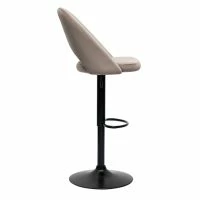 Tabourets De Bar Relevables En Velours Taupe Et Métal Noir (lot De 2) COSETTE -Boutique Miliboo tabourets de bar relevables en velours taupe et metal noir lot de 2 cosette 52421 63bfc12aa8437 1200 675