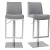 Tabourets De Bar Relevables Gris Et Acier Chromé (lot De 2) KYLE 2 Tabourets De Bar Relevables Gris Et Acier Chromé (lot De 2) KYLE -Boutique Miliboo tabourets de bar relevables gris et acier chrome lot de 2 kyle 53567 6315ef5d4f20d 1200 675