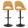 Tabourets De Bar Relevables Tissu Effet Velours Texturé Jaune Et Métal Noir (lot De 2) COSETTE 2 Tabourets De Bar Relevables Tissu Effet Velours Texturé Jaune Et Métal Noir (lot De 2) COSETTE -Boutique Miliboo tabourets de bar relevables tissu effet velours texture jaune et metal noir lot de 2 cosette 52088 62b5bf47ae089 1200 675