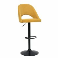 Tabourets De Bar Relevables Tissu Effet Velours Texturé Jaune Et Métal Noir (lot De 2) COSETTE 12 Tabourets De Bar Relevables Tissu Effet Velours Texturé Jaune Et Métal Noir (lot De 2) COSETTE -Boutique Miliboo tabourets de bar relevables tissu effet velours texture jaune et metal noir lot de 2 cosette 52088 62b5bf56dc185 1200 675