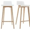 Tabourets De Bar Scandinaves Blancs Et Bois Clair H75 Cm (lot De 2) BALTIK -Boutique Miliboo tabourets de bar scandinaves blancs et bois clair h75 cm lot de 2 baltik 53534 6316107d56ef7 1200 675