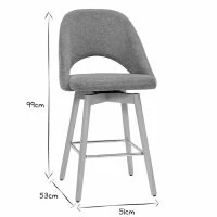 Tabourets De Bar Scandinaves Tissu Effet Velours Texturé Gris Et Hévéa Massif 65 Cm (lot De 2) COSETTE -Boutique Miliboo tabourets de bar scandinaves tissu effet velours texture gris et hevea massif 65 cm lot de 2 cosette 52081 62b5ad19eeeba 1200 675