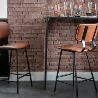Tabourets De Bar Vintage Marron Clair Avec Pieds Métal 65 Cm (lot De 2) LAB 19 Tabourets De Bar Vintage Marron Clair Avec Pieds Métal 65 Cm (lot De 2) LAB -Boutique Miliboo tabourets de bar vintage marron clair avec pieds metal 65 cm lot de 2 lab 45225 5c9deb942c5f0 1200 675