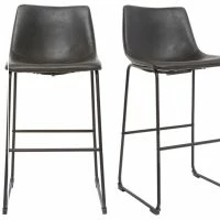 Tabourets De Bar Vintage Noirs 73 Cm (lot De 2) NEW ROCK