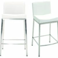 Tabourets Design Blanc H66 Cm (lot De 2) EPSILON