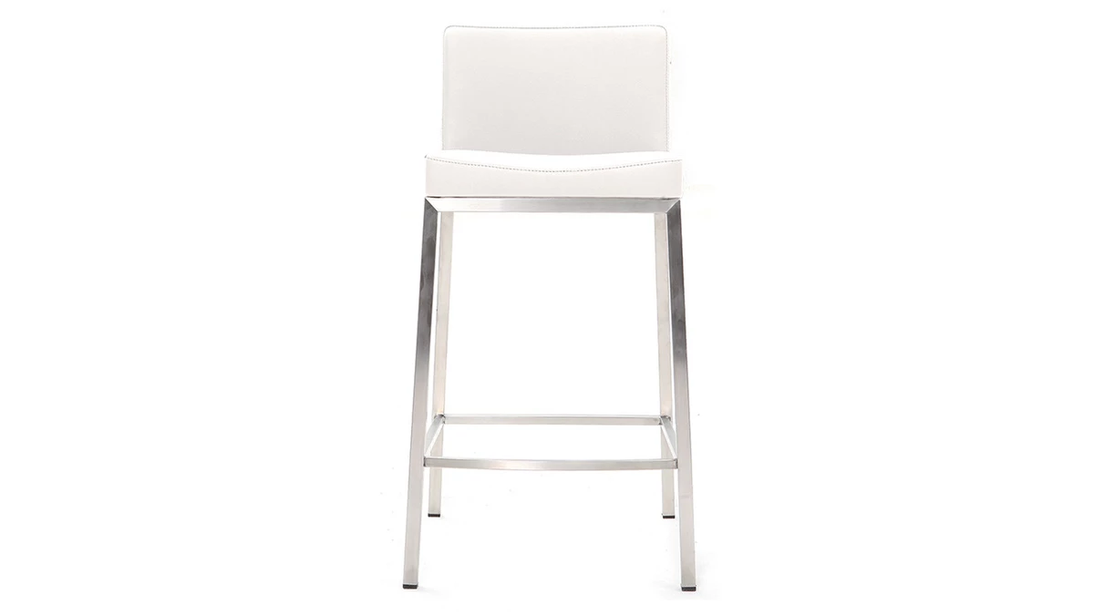 Tabourets Design Blanc H66 Cm (lot De 2) EPSILON 4 Tabourets Design Blanc H66 Cm (lot De 2) EPSILON – Image 2