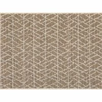 Tapis à Motifs Beige Naturel L60 X L110 Cm MADA