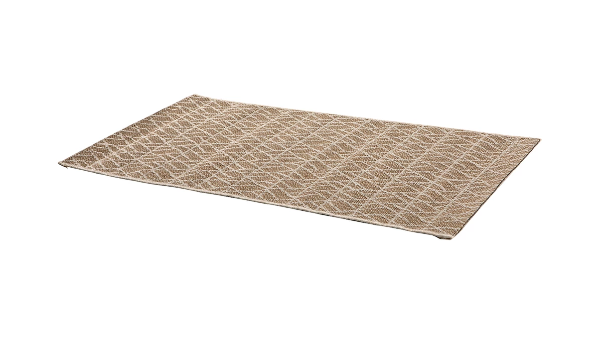 Tapis à Motifs Beige Naturel L60 X L110 Cm MADA 4 Tapis à Motifs Beige Naturel L60 X L110 Cm MADA – Image 2