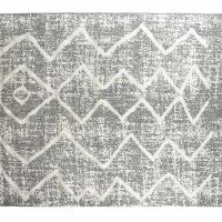 Tapis Berbere Avec Motifs En Relief Gris Et Beige 160 X 230 Cm PALEO