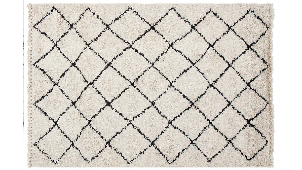 Tapis Berbère écru 200 X 300 Cm ZELIA 3 Tapis Berbère écru 200 X 300 Cm ZELIA