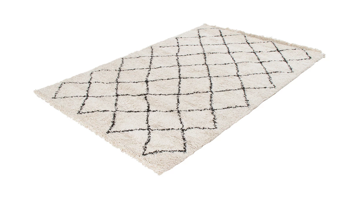 Tapis Berbère écru 200 X 300 Cm ZELIA 4 Tapis Berbère écru 200 X 300 Cm ZELIA – Image 2