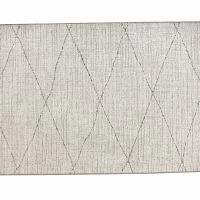 Tapis Blanc Type Berbère à Motif Losange 160 X 230cm BADILA